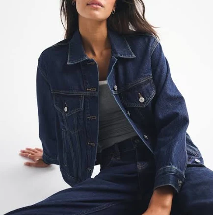 Abercrombie & Fitch Women's Easy Denim Trucker Jacket