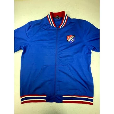 Le Jean de Marithe Francois Girbaud Men's Varsity Track Jacket