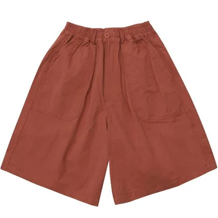 Kappy One Tuck Wide Fatigue Half Pants Vintage Red