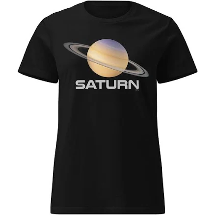 Planet Saturn Women's Lightweight Cotton Semi-Fitted T-Shirt