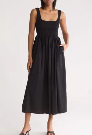 WAYF Women's Smocked Fit & Flare Sundress