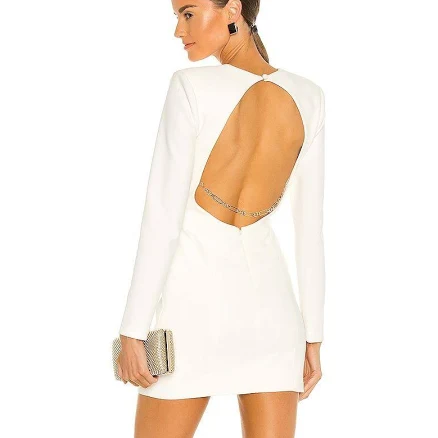 Misha Daniella Dress In Ivory Size Aus 8/us 4 Revolve Msrp $310