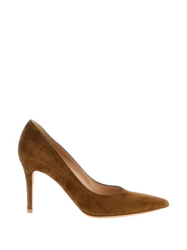 Pointed Suede Pumps
