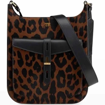Tom Ford Leopard Pony Hair Crossbody