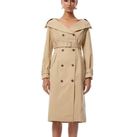 Eufrosina Double-Breasted Trench Dress