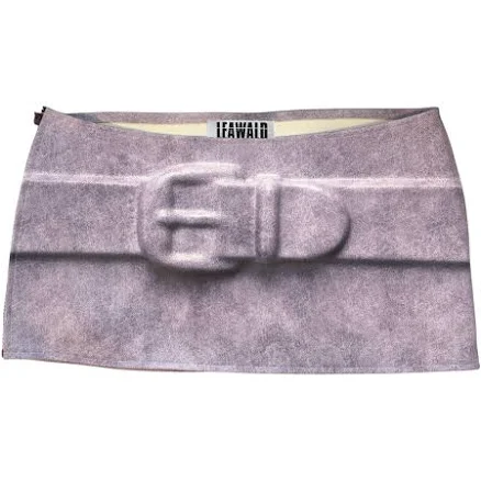 Fake Embossed Leather Mini Skirt