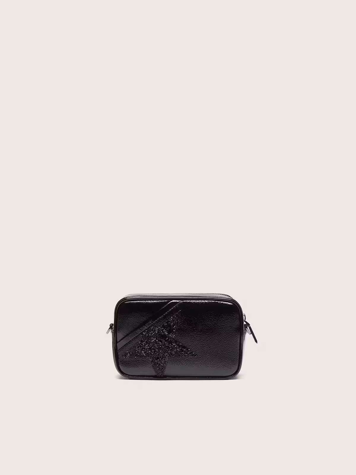 Mini Star Bag in black leather with Swarovski crystal star