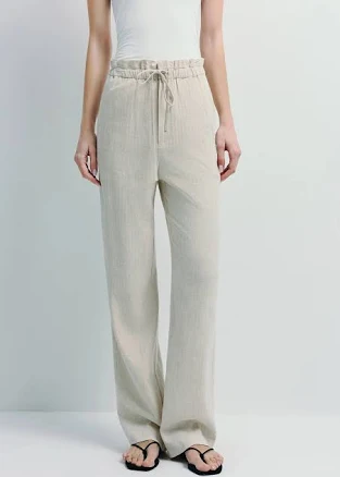 Rue Sophie Sieste Breathable Linen Blend Drawstring Pants