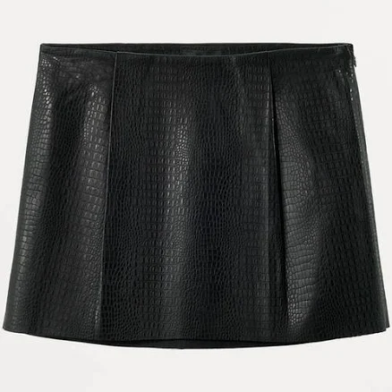 Zara Leather Mini Skirt