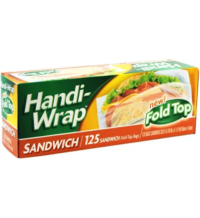 Dollar General Handi-Wrap Folding Sandwich Bags