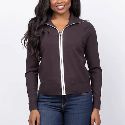 J. Society Single Stripe Zip Front Jacket