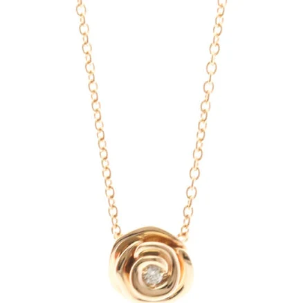 Christian Dior Rose Dior Couture Diamond Necklace Pink Gold (18k) ...