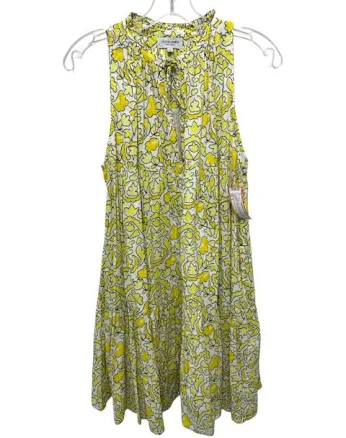 Olivia James the Label Cotton Tie Neck Floral Dress