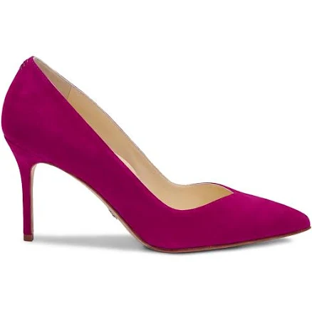 Sarah Flint Perfect Pump 85 Mid Heel Pointed Closed Toe Mulberry Suede Pumps