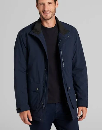 Jos. A. Bank Men's Tailored Fit Lightweight Fill Car Coat