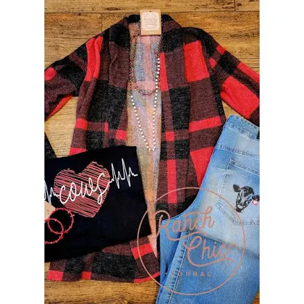 Plaid Tartan Cardi
