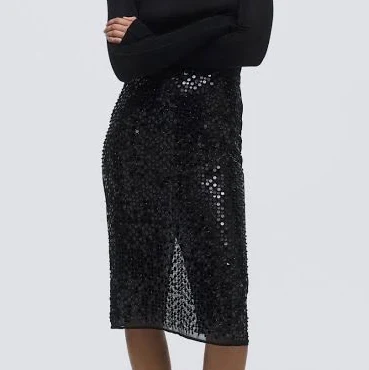 H&M Ladies Sequined Pencil Skirt
