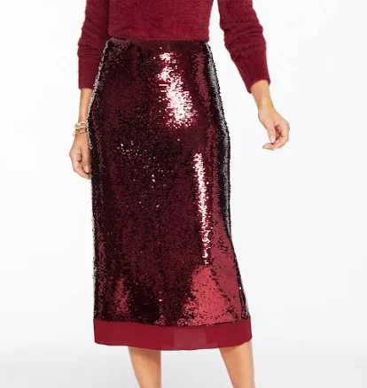 Women's Talbots Sequin Pencil Skirt