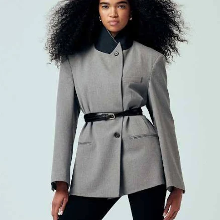 ASOS Design Oversized Contrast Collar Blazer
