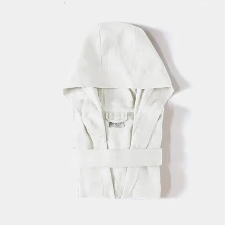 Rough Linen Hooded Robe