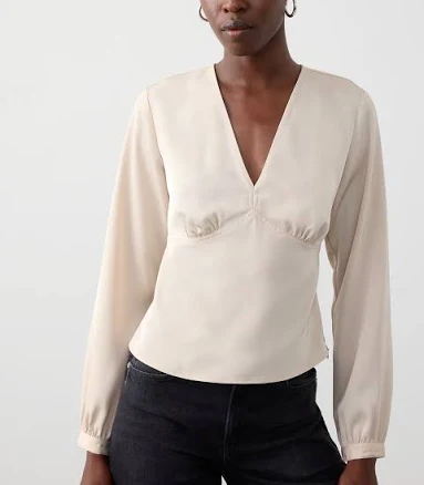 Pearl Women's Silky V-Neck Top