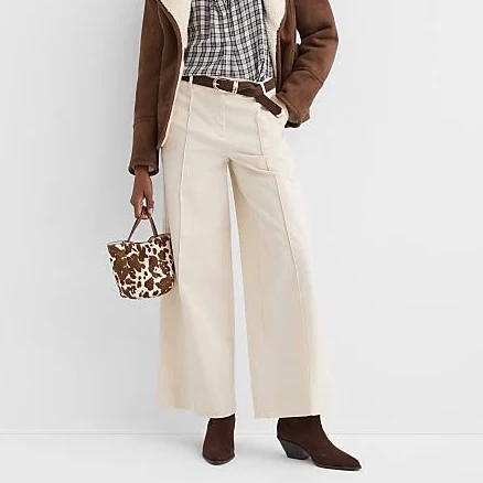 Loft Women's Pintucked Wide Leg Pants