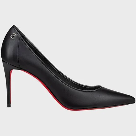 Christian Louboutin 85mm Sporty Kate Napa Pumps, Black, Women's, 41EU, Pumps & High Heels Stilettos Pumps & High Heels