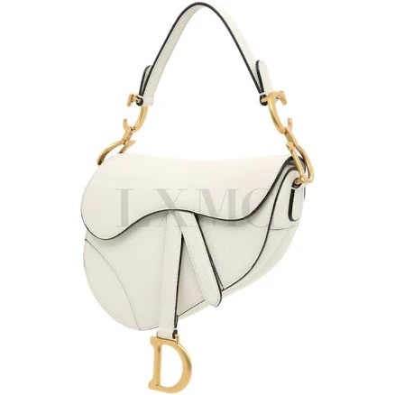 DIOR Women's Mini Saddle Bag in Grained Calfskin
