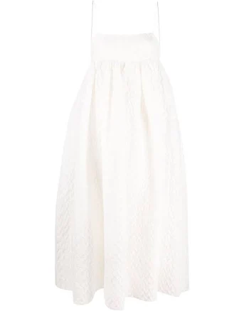 Cecilie Bahnsen Beth Plissé Empire-line Dress