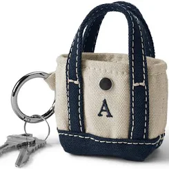Lands' End Women's Pre-Monogrammed Letter A Micro Canvas ToteLands' End Women's Pre-Monogrammed Letter A Micro Canvas Tote
