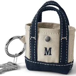 Lands' End Pre-Monogrammed Letter M Micro Canvas ToteLands' End Pre-Monogrammed Letter M Micro Canvas Tote