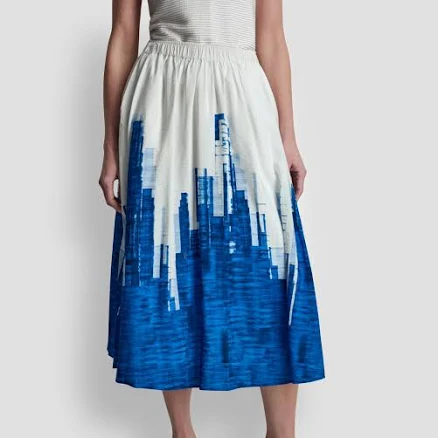 DKNY Women's Upstate Pleated Midi Skirt