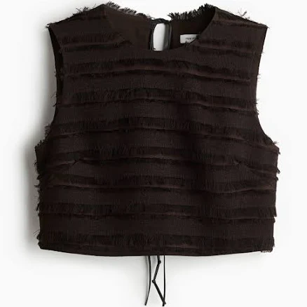 H&M Ladies Fringe-Trimmed Top