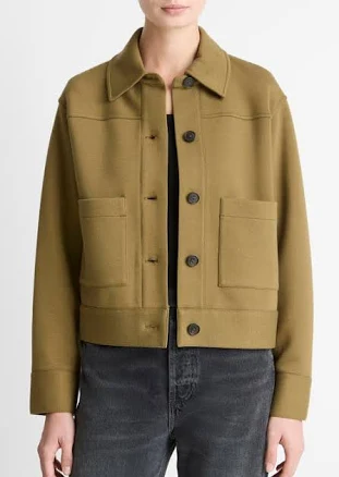 Vince Women's Cropped Double-Face Jacket