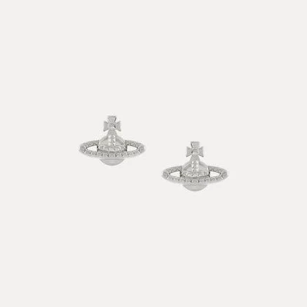 Vivienne Westwood Farah Platinum Brass Earrings