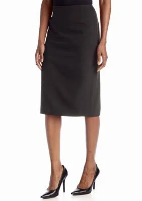 Kasper Stretch Crepe Skirt Womens
