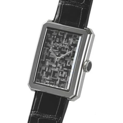 Chanel Boy-Friend Tweed Pattern Dial Ladies Watch h6128