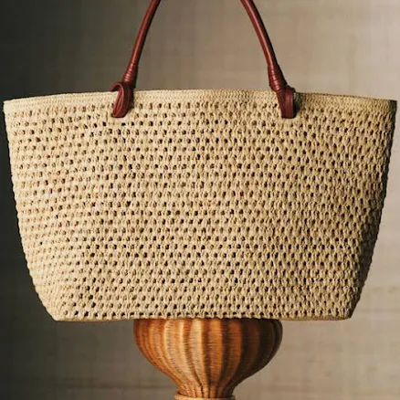 LEONIE Sézane Raffia Bag