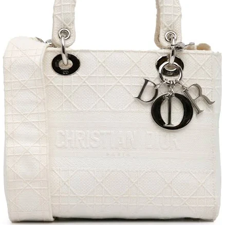 DIOR - Medium Lady D-lite Bag Rosewood Cannage Embroidery - Women
