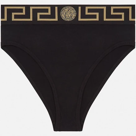 Versace Greca Border High Waist Briefs