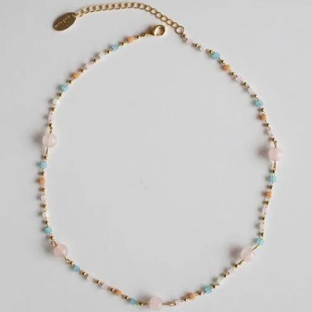 MERRYMOTIVE Pastel sugar candy ball chain necklace