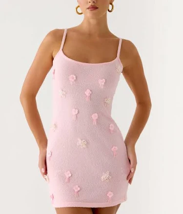 Roa Embellished Knit Mini Dress