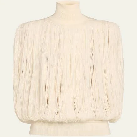 Merino Wool Fringed Top