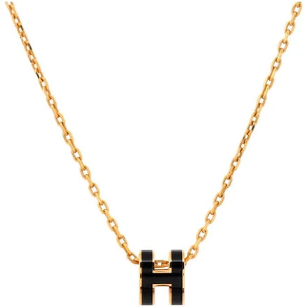 Hermes Pop H Pendant Chain Necklace