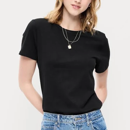 Old Navy Women's Everywear Crew-Neck T-Shirt - Green - Petite Size XXL
