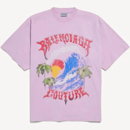Balenciaga Women's Vintage Surfer Oversized T-Shirt