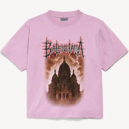 Balenciaga Women's Sacré Cœur Medium Fit T-Shirt