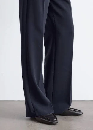& Other Stories Square-Toe Leather Loafers