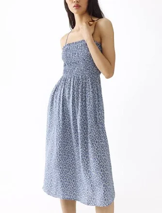 H&M Ladies Smocked Strappy Dress
