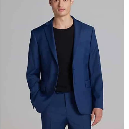 Kenneth Cole Men's CHILLFLEX Slim Fit Wool Blend Suit Jacket